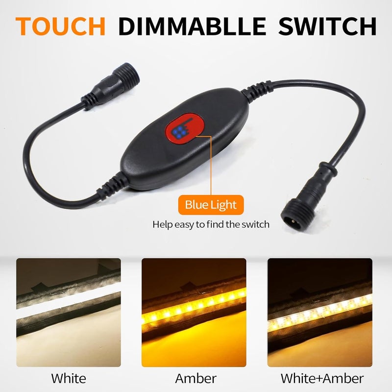 NOVA AUTO 12V Led Light Strip,RV Awning Lights with 2835 LED Chips,IP68 Waterproof Led Light Bar for Outdoor Camping and Overland - Image 2